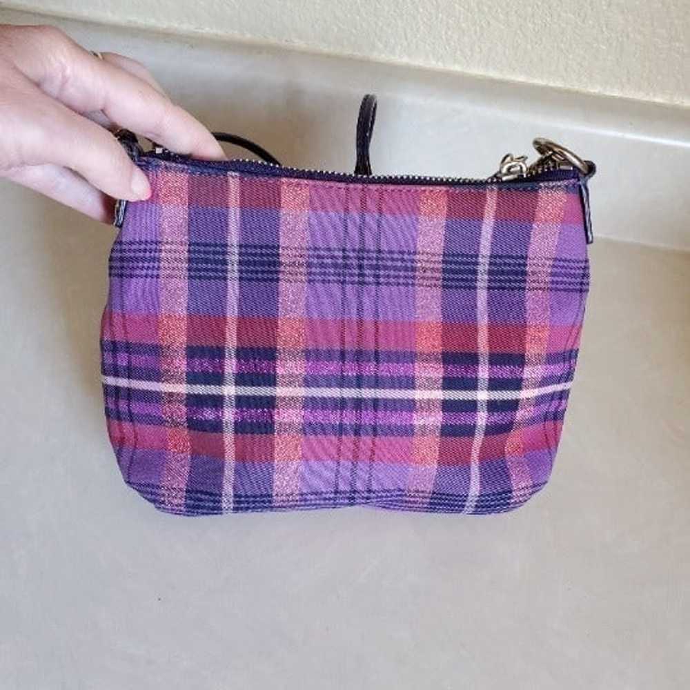 Like New Coach Rare Graffiti Plaid Crossbody Bag … - image 2