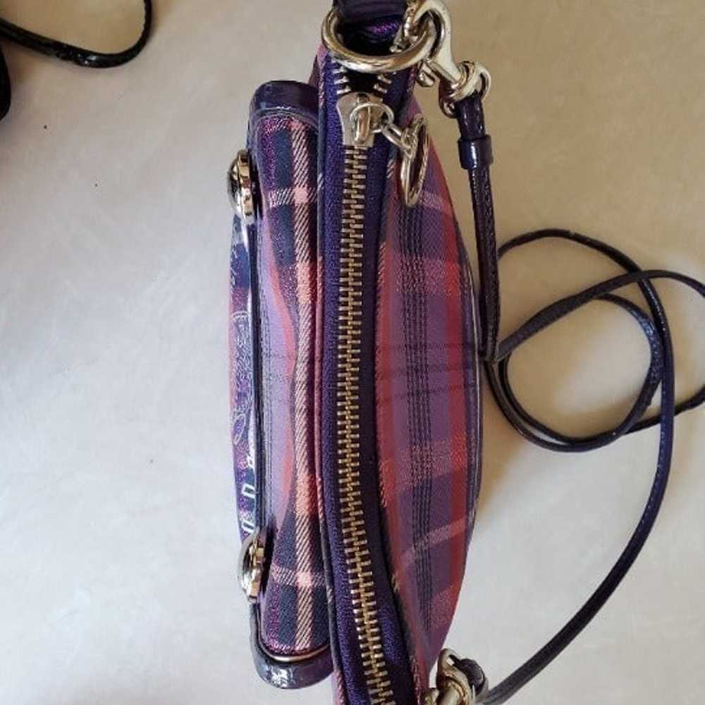 Like New Coach Rare Graffiti Plaid Crossbody Bag … - image 7