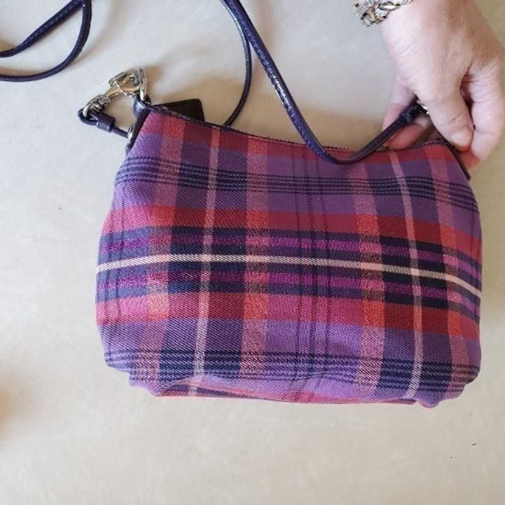 Like New Coach Rare Graffiti Plaid Crossbody Bag … - image 9