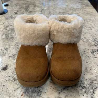 Ugg mini with fur top - image 1