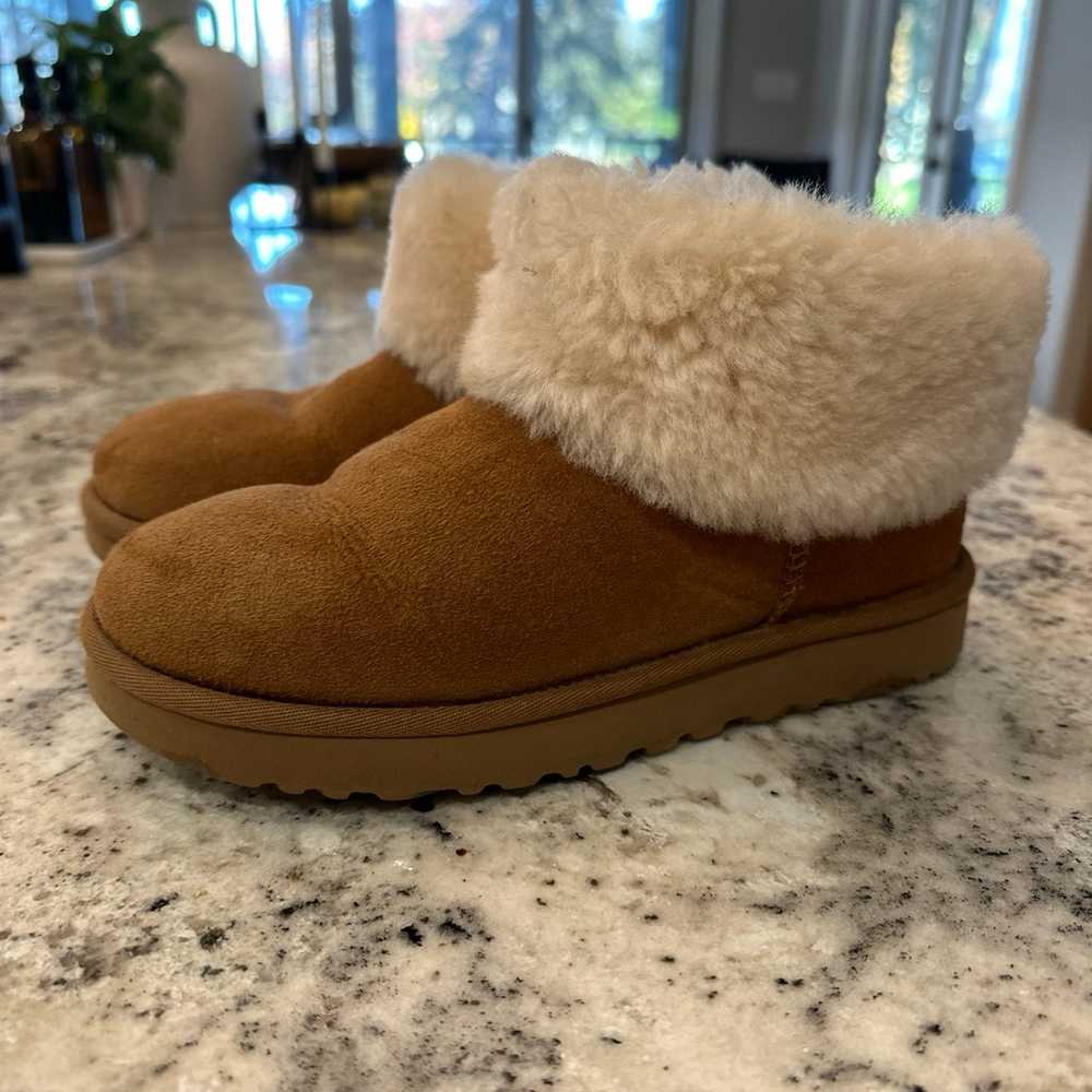 Ugg mini with fur top - image 2