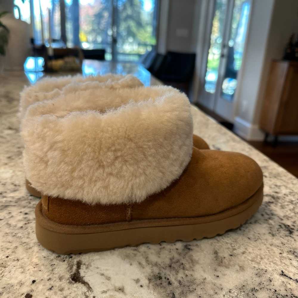 Ugg mini with fur top - image 4