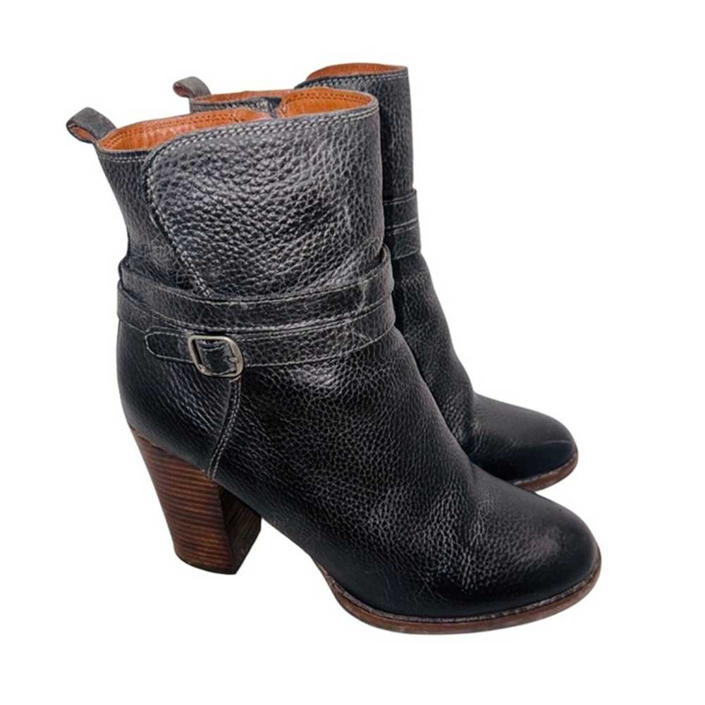 Lucky Brand LaTonya Leather Ankle Boots Black 8.5… - image 3