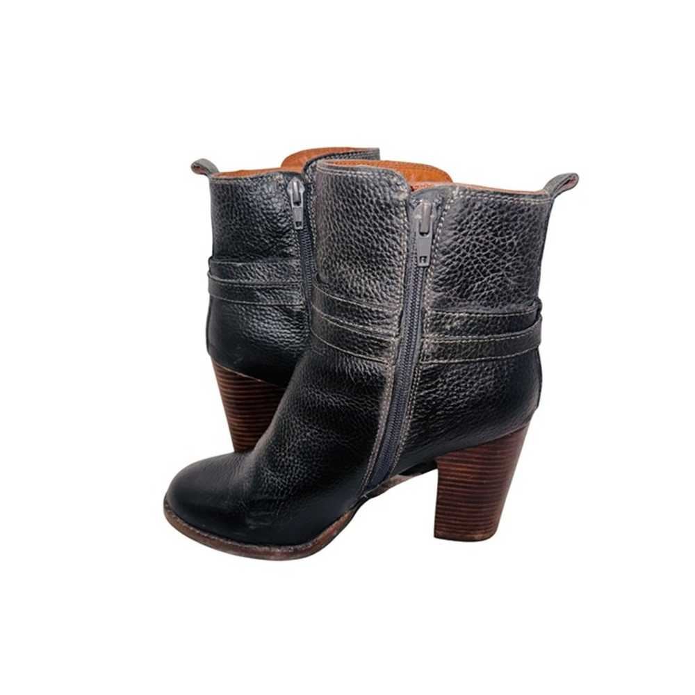 Lucky Brand LaTonya Leather Ankle Boots Black 8.5… - image 4