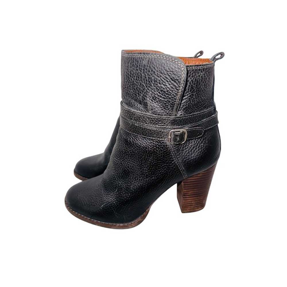 Lucky Brand LaTonya Leather Ankle Boots Black 8.5… - image 6