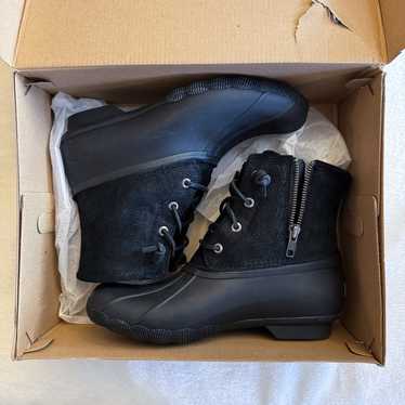 Sperry Serpent Black Saltwater Boots