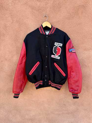 Portland Trailblazers Wool/Leather Letterman by De