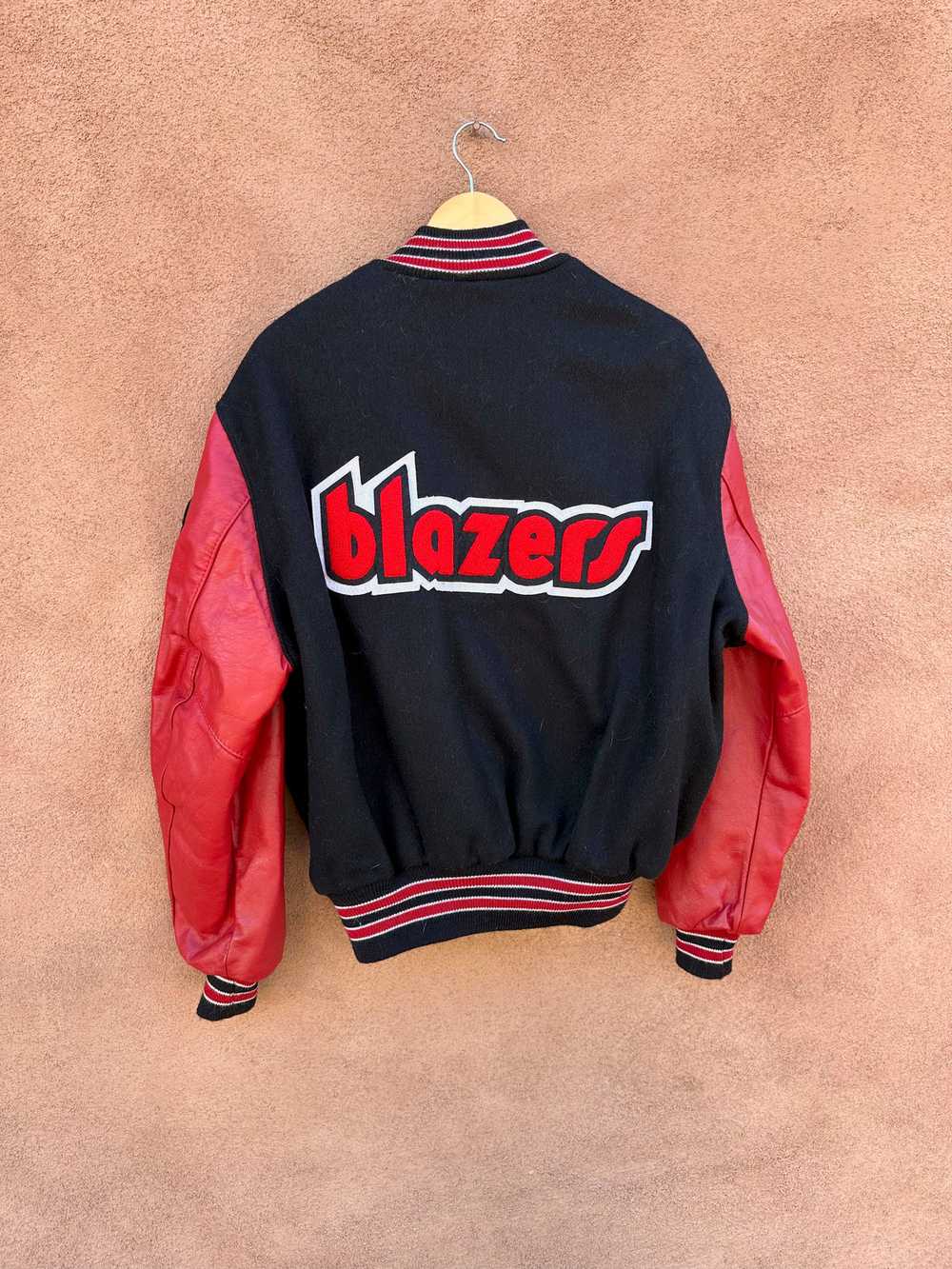 Portland Trailblazers Wool/Leather Letterman by D… - image 2