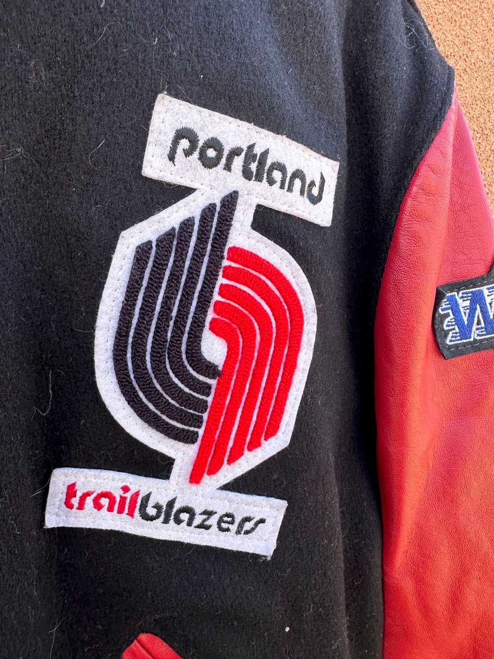 Portland Trailblazers Wool/Leather Letterman by D… - image 4