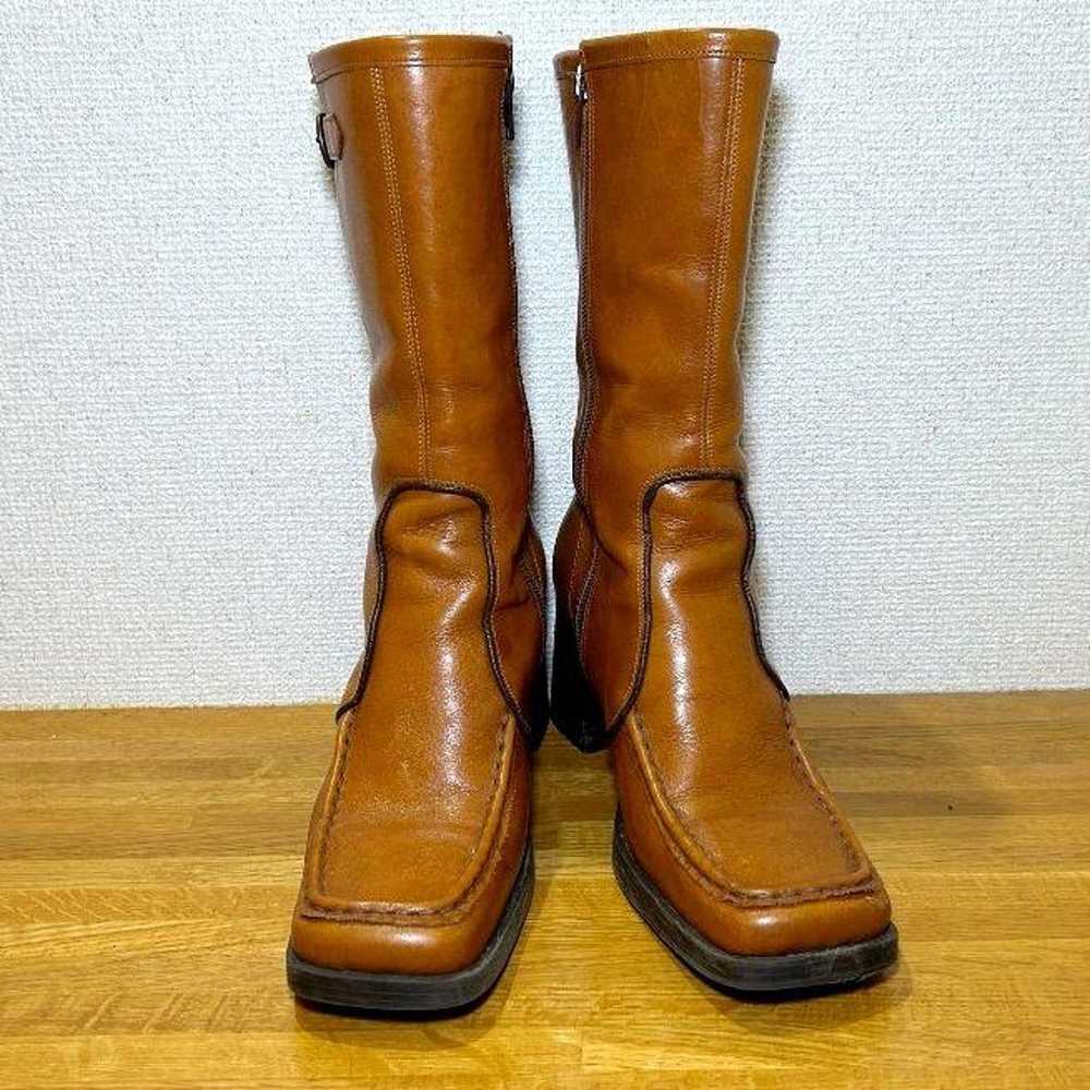 Ashi na ga Ojisan Heel Boots Zipper Zip REGAL - image 1