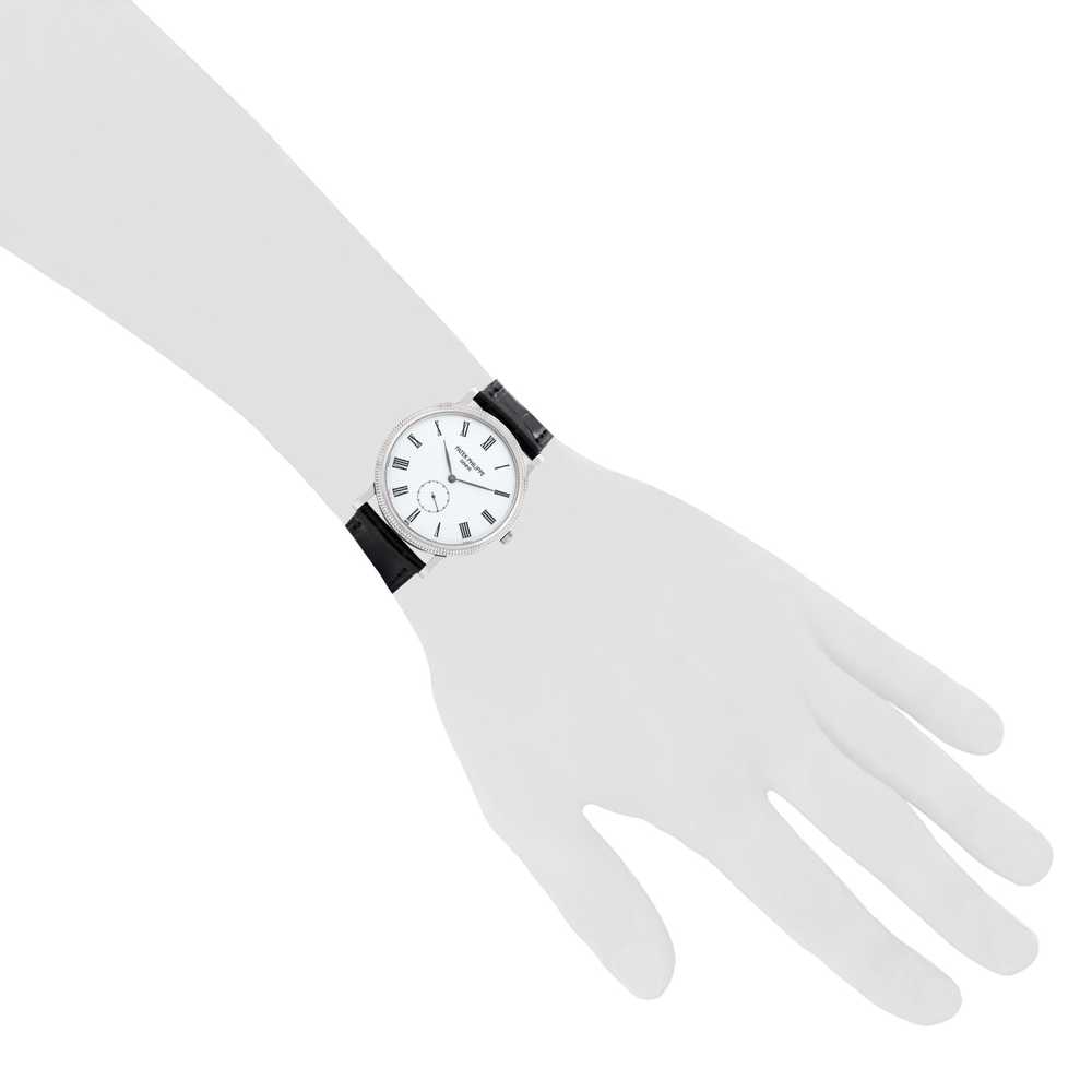 Patek Philippe Calatrava Clous De Paris in white … - image 2