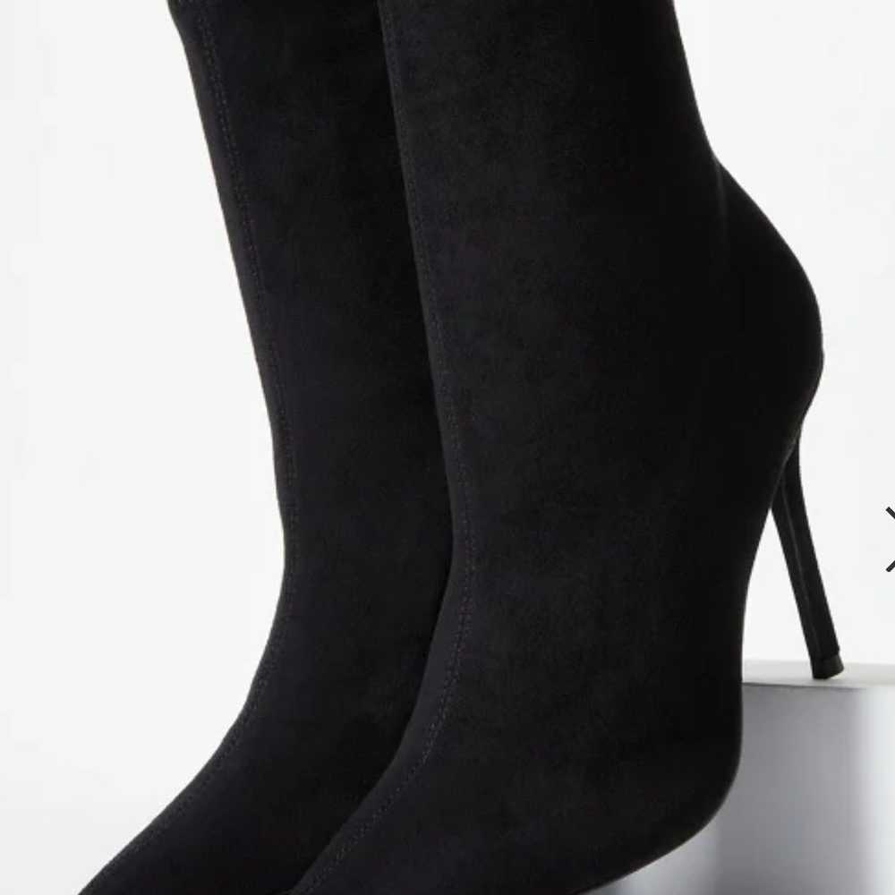 Women's Pointed-Toe Sock-Style Stiletto Boots in … - image 12