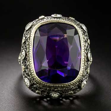 Victorian Amethyst and Diamond Ring