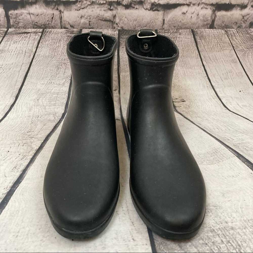 Alice + Whittles Black Rubber Rain Boot - image 9