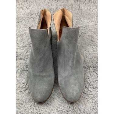 Lucky brand grey birtie slip on cut out ankle boot