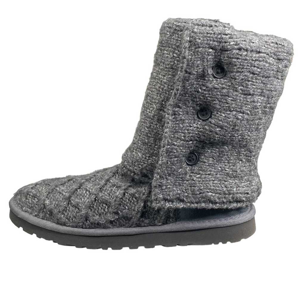 UGG Women’s Cardy Grey Lattice Pull On Winter Boo… - image 3