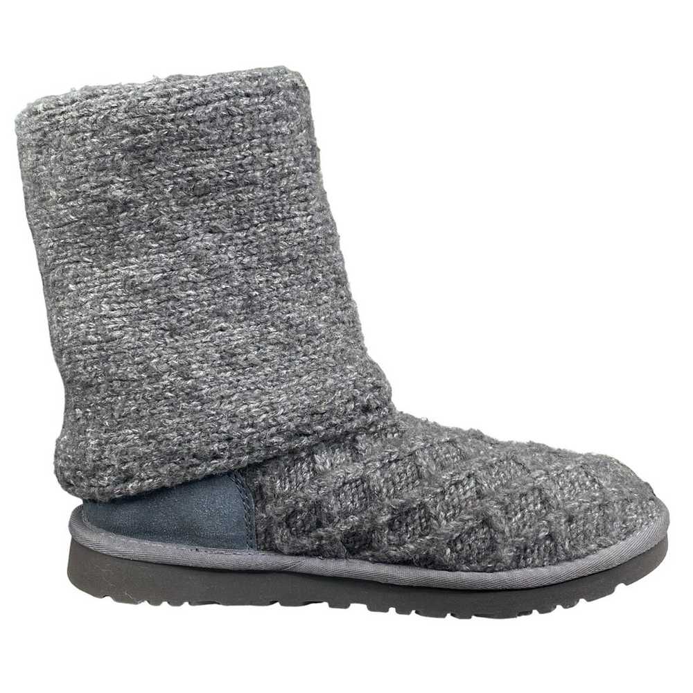 UGG Women’s Cardy Grey Lattice Pull On Winter Boo… - image 4