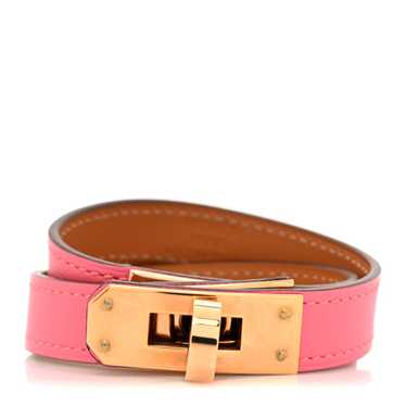 HERMES Swift Kelly Double Tour Bracelet T2 Rose Az