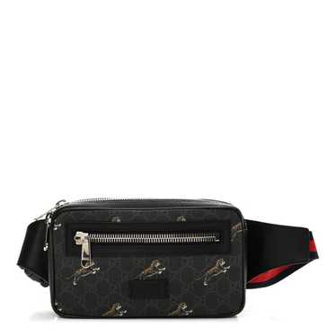 GUCCI Soft GG Supreme Monogram Tigers Belt Bag Bl… - image 1