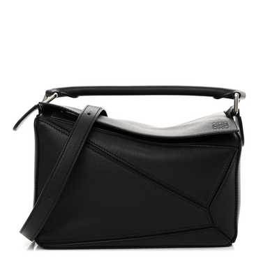 LOEWE Calfskin Small Puzzle Bag Black