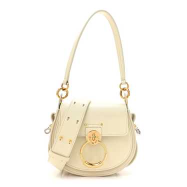 CHLOE Calfskin Small Tess Bag Natural White