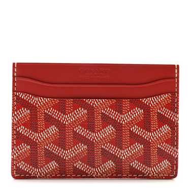 GOYARD Goyardine Saint Sulpice Card Holder Red