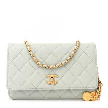 CHANEL Caviar Quilted Medallion Wallet on Chain W… - image 1