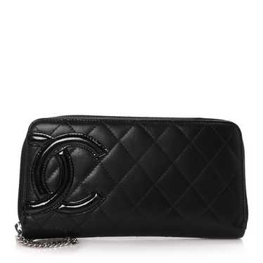 CHANEL Calfskin Quilted Cambon Large Gusset Zip A… - image 1