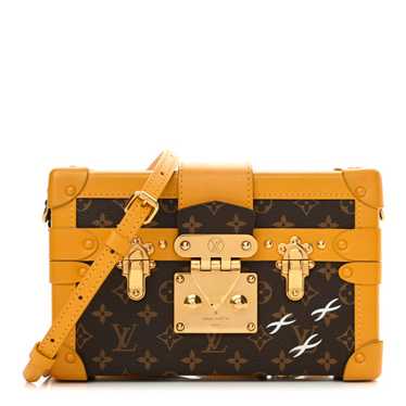 LOUIS VUITTON Monogram Petite Malle Brown Yellow