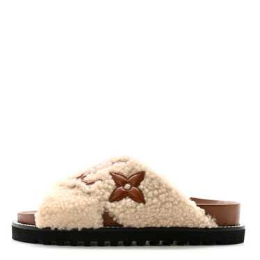 LOUIS VUITTON Shearling Paseo Flat Comfort Mule 36