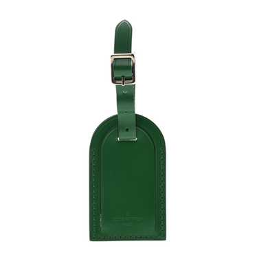 LOUIS VUITTON Calfskin Luggage Tag Green