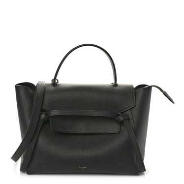 CELINE Grained Calfskin Mini Belt Bag Black - image 1