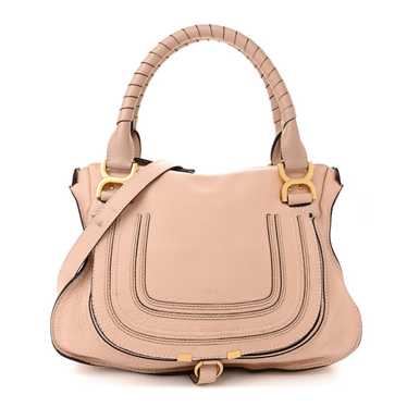 CHLOE Calfskin Medium Marcie Satchel Blush Nude