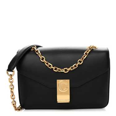 CELINE Shiny Calfskin Medium C Bag Black