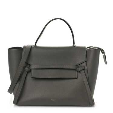 CELINE Grained Calfskin Mini Belt Bag Grey