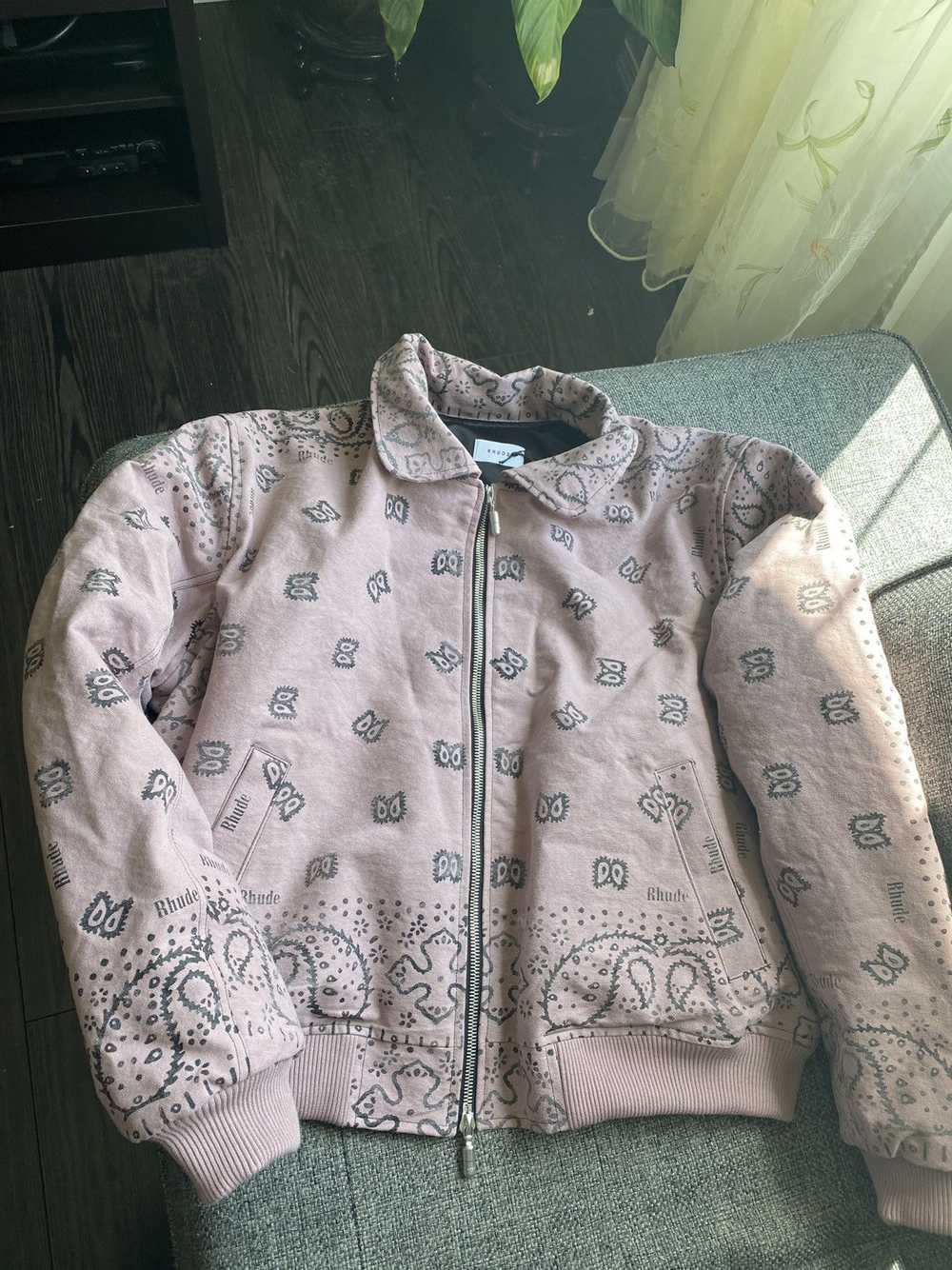 Rhude Bandana Bomber Mauve - image 1