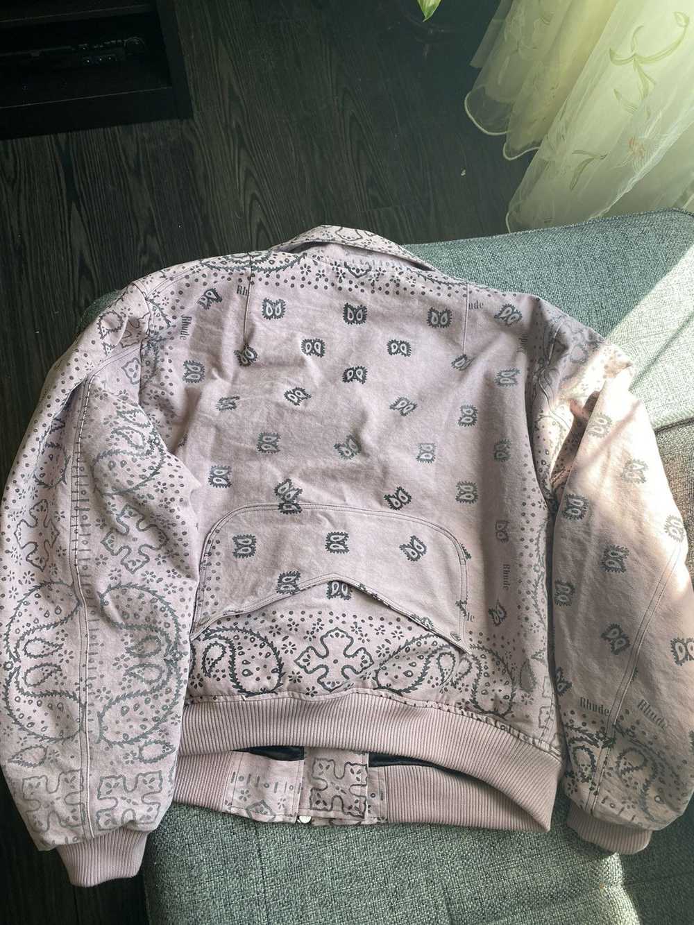 Rhude Bandana Bomber Mauve - image 2