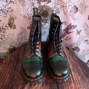 Dr Martens 1460 Tartan combat boots 6M