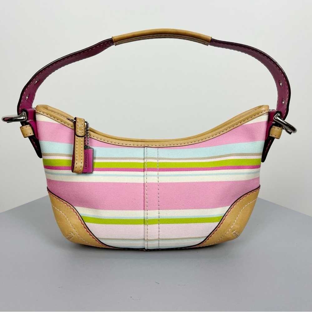 Vintage Coach Y2K Small Soho Striped Shoulder Bag - image 1