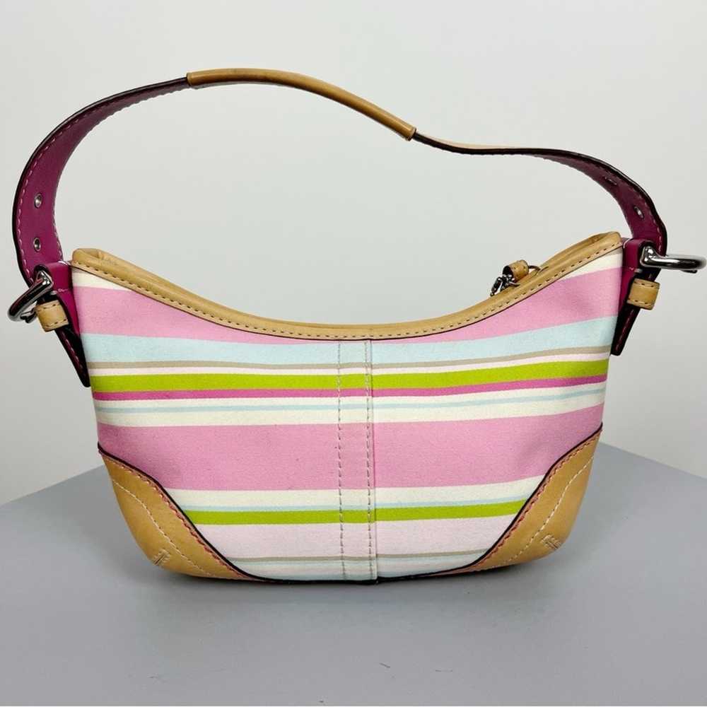 Vintage Coach Y2K Small Soho Striped Shoulder Bag - image 2