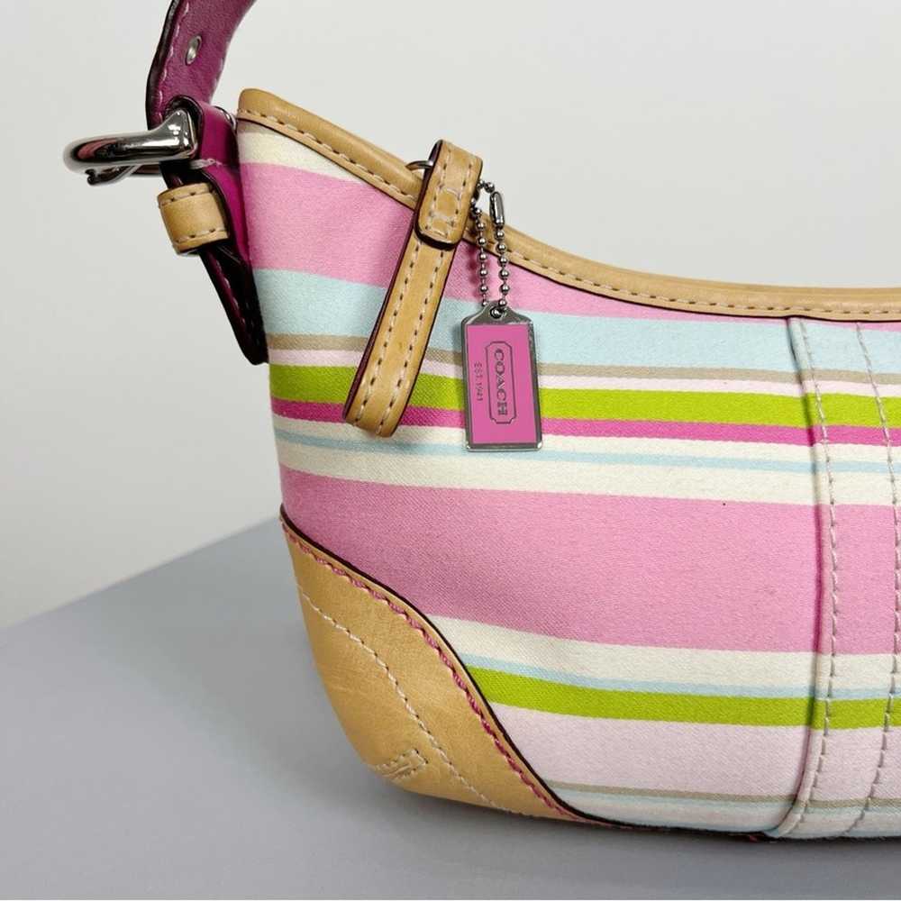 Vintage Coach Y2K Small Soho Striped Shoulder Bag - image 3