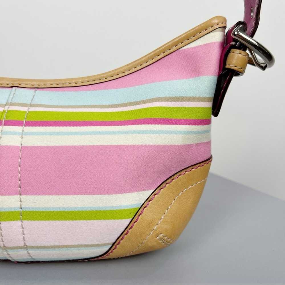 Vintage Coach Y2K Small Soho Striped Shoulder Bag - image 7