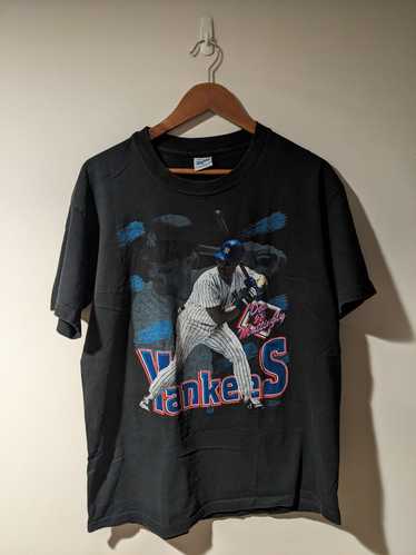 Vintage Salem Sportswear 1993 New York Yankees T-Shirt fashion MLB Size Large Blue