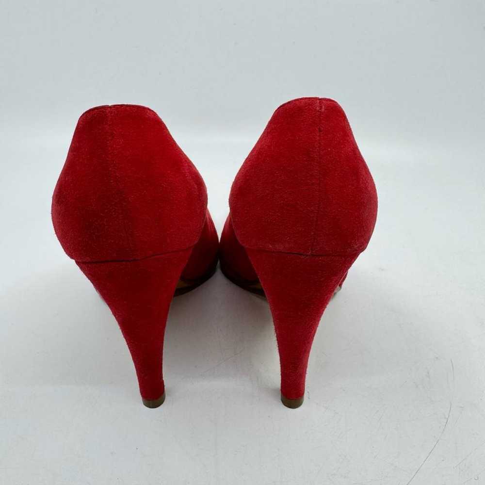 ALAIA Rare Vintage 80s Alaïa Red Suede Pumps (36.… - image 3