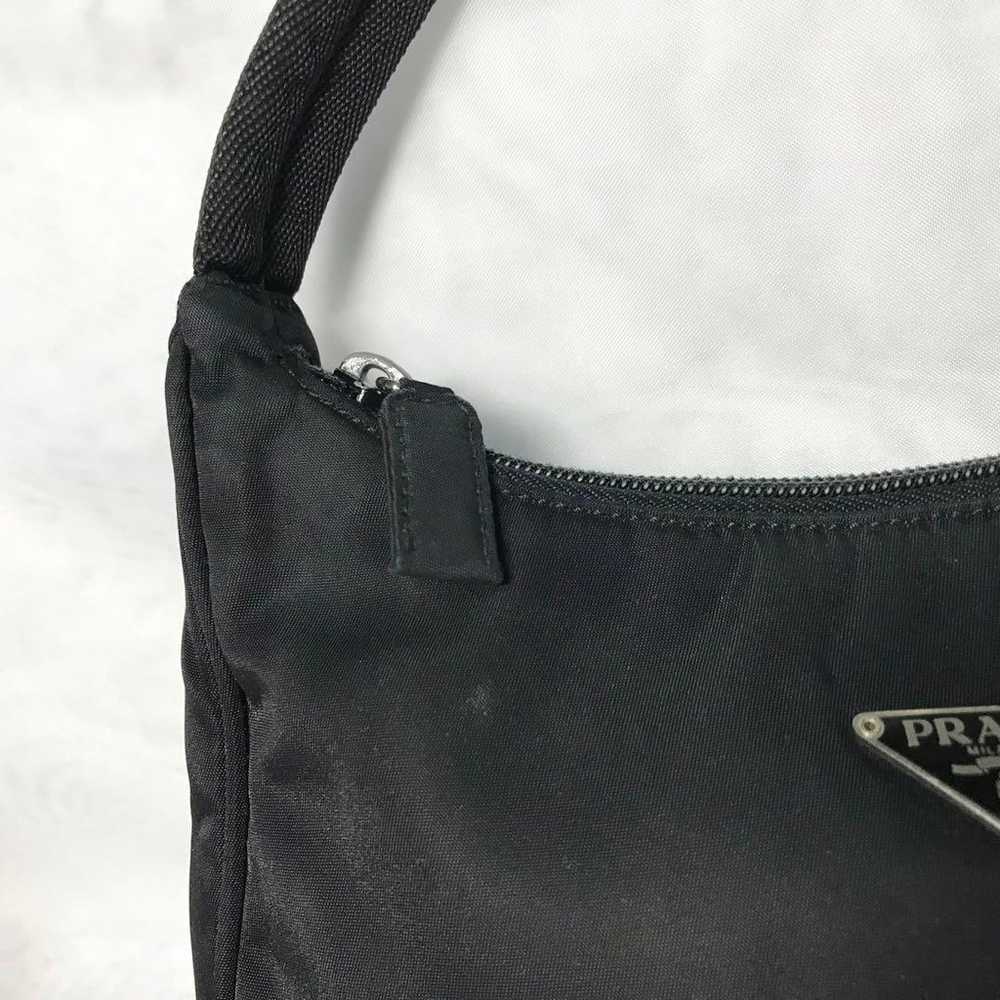 ☆PRADA Vintage MV519 Nylon Bag☆ Hobo, Black - image 11