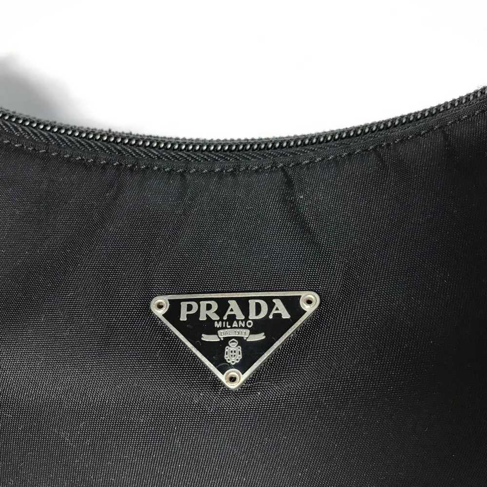 ☆PRADA Vintage MV519 Nylon Bag☆ Hobo, Black - image 2