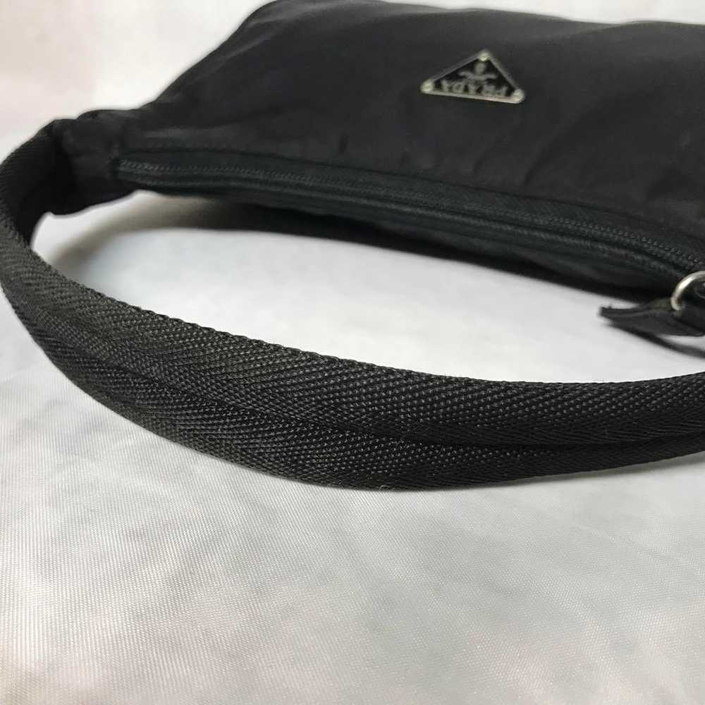 ☆PRADA Vintage MV519 Nylon Bag☆ Hobo, Black - image 6