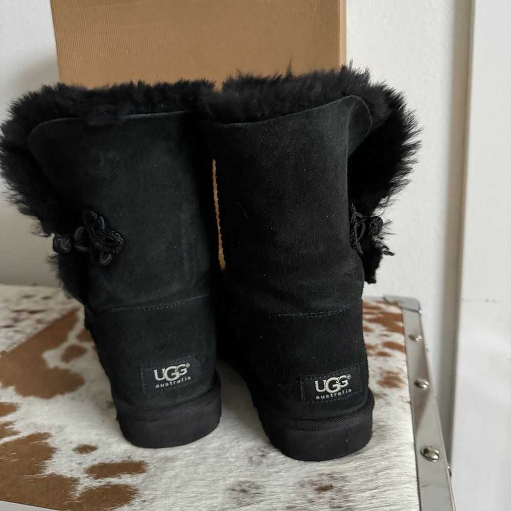 UGG BAILEY MARIKO 1009262 Black Suede Boots Size … - image 4