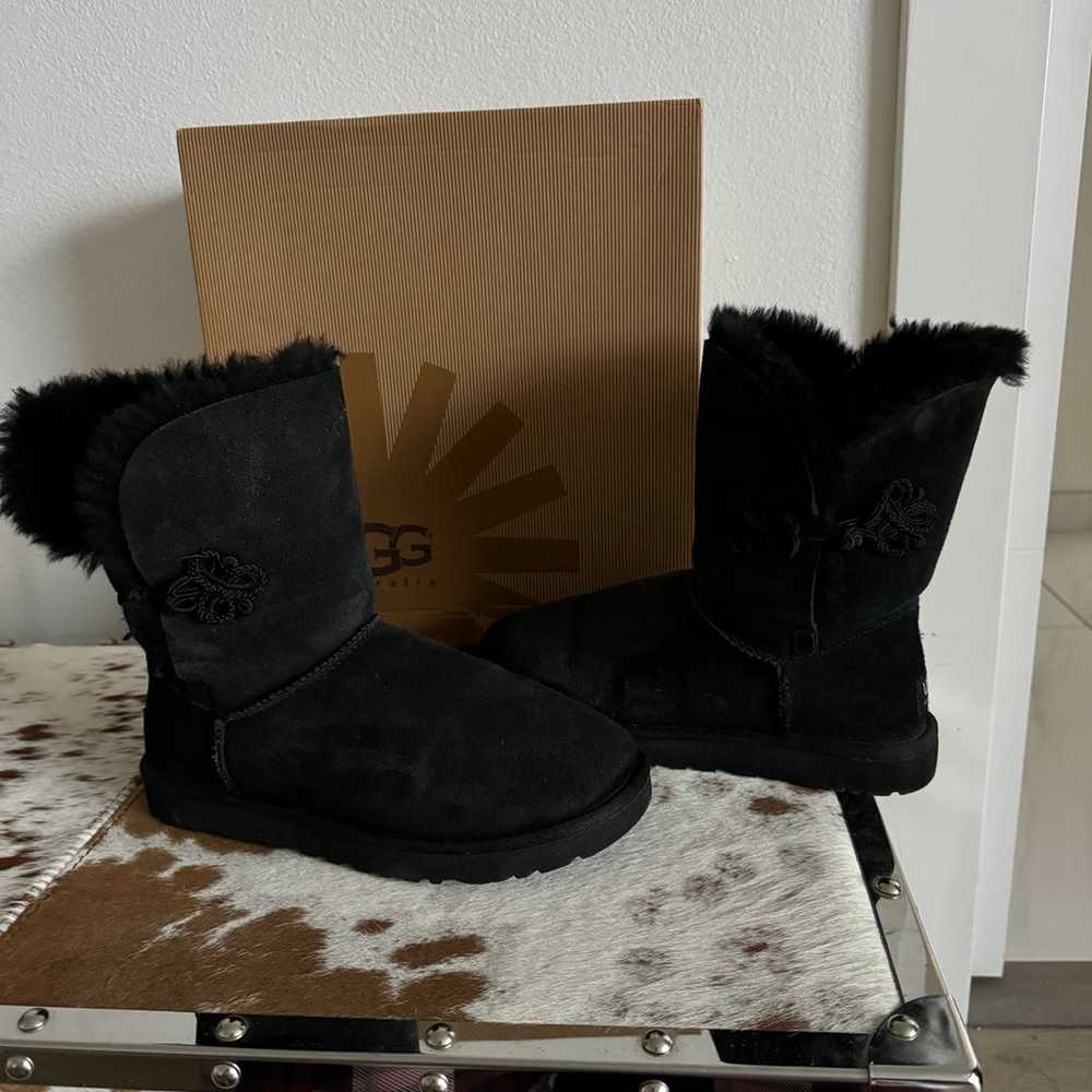 UGG BAILEY MARIKO 1009262 Black Suede Boots Size … - image 6