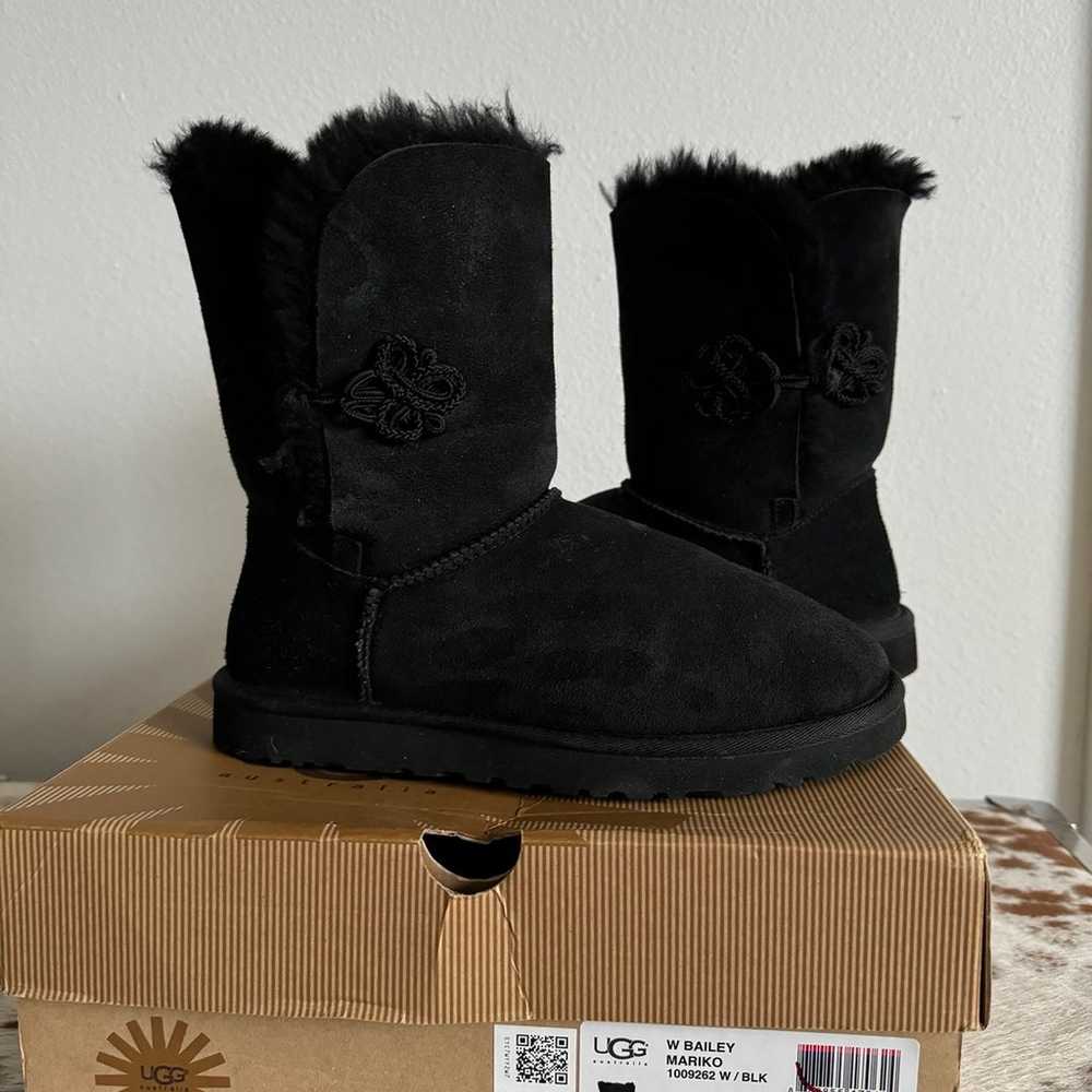 UGG BAILEY MARIKO 1009262 Black Suede Boots Size … - image 7